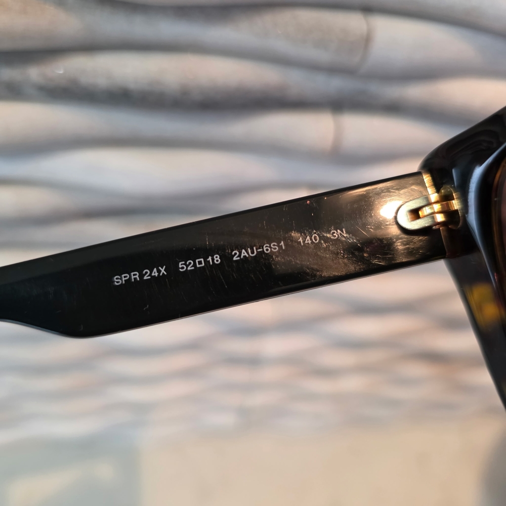 Prada Women's Black Tortoiseshell Sunglasses - PRADA - Picture 3 of 10